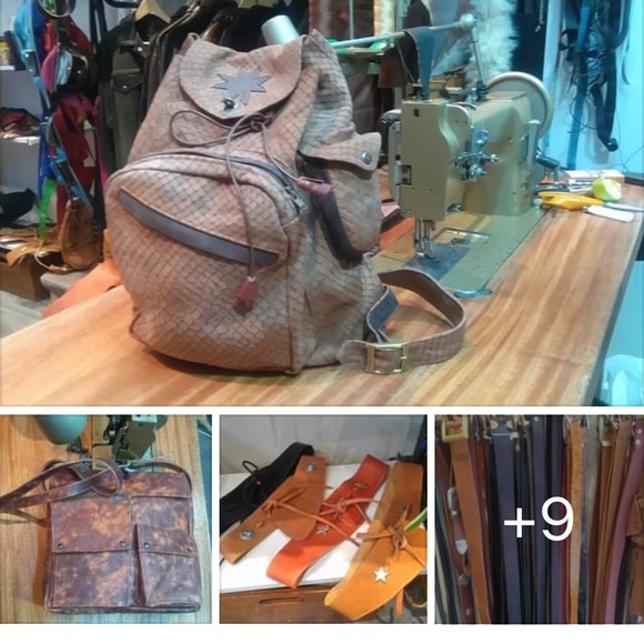 Vintage Beautiful Atelier 73 Avignon France Hand Crafted Leather Bag - Picture 16 of 16